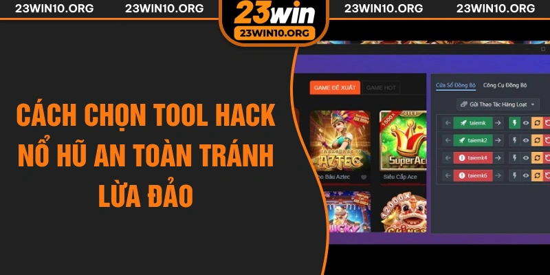 Cách chọn tool hack nổ hũ an toàn tránh lừa đảo